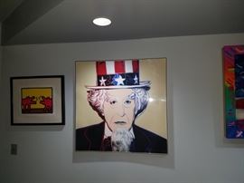 OFFER ACCEPTED! AWAITING PAYMENT Andy Warhol 38 x 38 Diamond Dust Uncle Same. (AP) 17/30Mint condition and comes with authenticity papers. From Martin Lawrence Galleries Asking Price: 55k We are open to offers, and fully aware of the last few that have sold since 2016. Please email or text inquires.