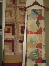 Hand-stitched quilts (two of several)