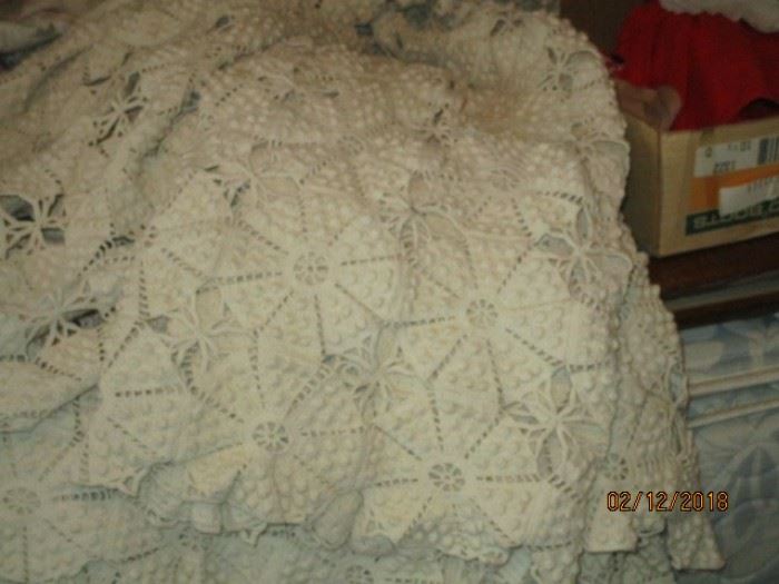 Crocheted coverlet