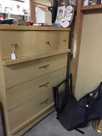 Matching blond chest of drawers