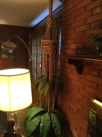 Pair of these large macrame hanging plant holders