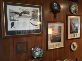 Eagle collector plates and prints