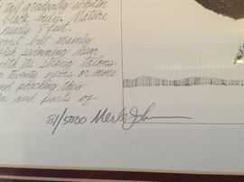 Many signed and numbered prints from Merle Johnson