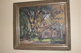 Water color framed artwork.