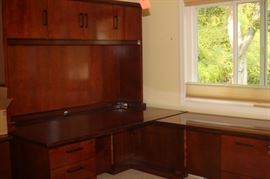 L-Shaped office furniture.