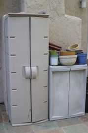 Rubbermaid storage cabinets.