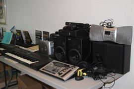 Stereo and music equipment.