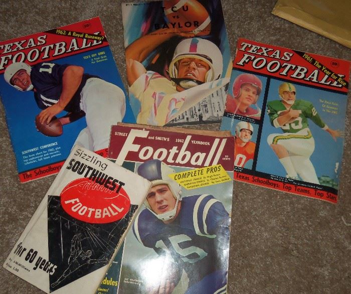 texas football vintage ephemera magazine