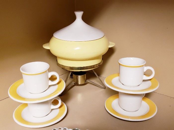 vintage espresso cups fondue