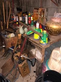 Tools and garden items