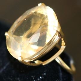 Gold & very large Citrine