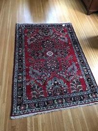 Smaller Hamadan oriental rug.