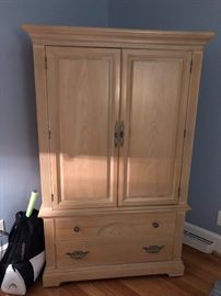 Linen Press for storage of clothes white pecan By Bernhardt $200