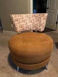 Mid century tufted side chairs.