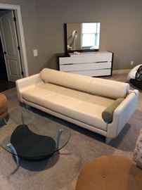 Natuzzi leather sofa.