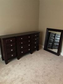 Chest of drawers and mirror.  New, never used.