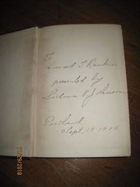 To Howard J. Rankin, presented by Sidona V Johnson, Portland, Sept 19 1904 