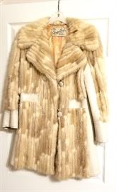 Vintage mink and leather coat - very 60's