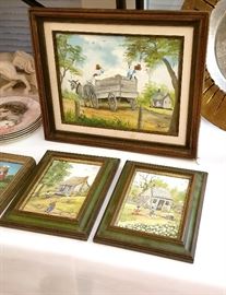 Original oils by Louisiana listed artist Dorothy Green