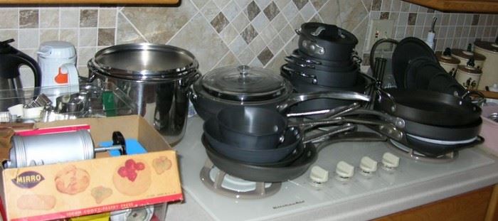 Calphalon (and other brands) of pots and pans.