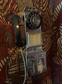 Vintage chrome telephone