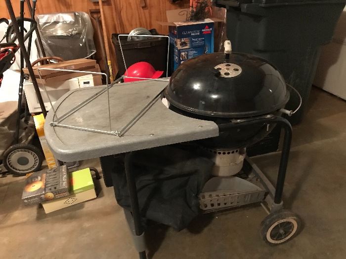 Weber grill with stand and cover