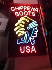Chippewa Boots Neon Sign - Works