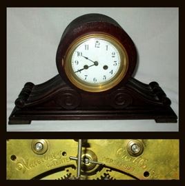 Antique Waterbury Connecticut Mantel Clock 