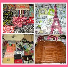 Lots of Purses including a Large Amount of Vera Bradley Wallets 