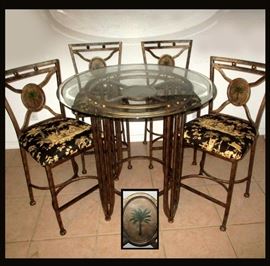 Lovely Casual Dinette Set with Pineapple Motif 