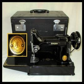 One of Two Singer Featherweight Sewing Machines Available 