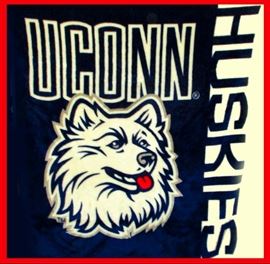 Nice Throw; University of Connecticut Huskies
