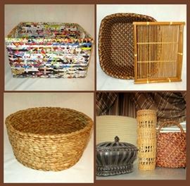 Small Sample of the Large Selection of Baskets Available from Very Small to Huge