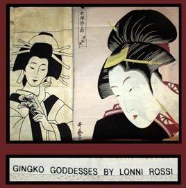 Gingko Goddesses Fabric by Lonni Rossi