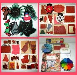 A sample of the Selection of Great Rubber Stamps Available there are more