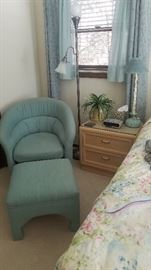 Thomasville Night Stand& Small Comfortable Easy Chair