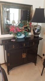 Century Asian Ebony Sideboard, Beautiful !
