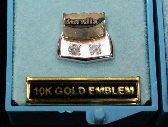 Bendix 10K Service Award Pins, Qty 5