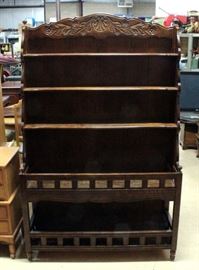 Wood Baker's Rack With 5 Shelves, 76"H x 48"L x 17"D