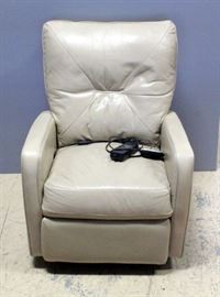 Palliser Lift Recliner, Ladies Size, Leather Style, With Controls, 35"H x 28"W x 29"D