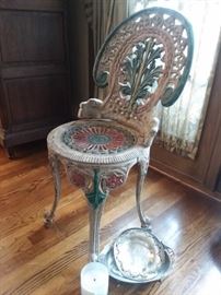 Ornate Wrought Iron Chair