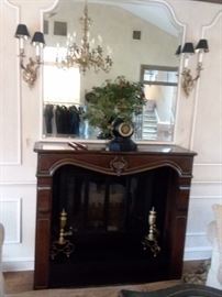 Mirror, Sconces, Clock and Fireplace Accessories