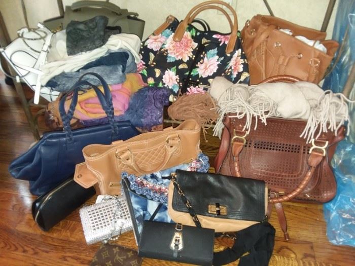 Designer Handbags including Tory Burch, Chloe, Celine, Prada Wallet