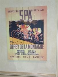 Framed Biking Poster