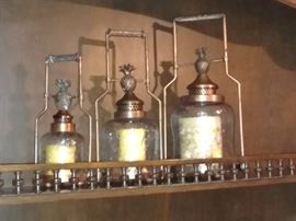 Trio of  Attractive Lanterns in Graduated Sizes