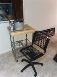 Chair, Butcher Block Cart and more
