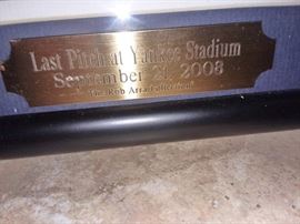 Baseball Photo of Last Pitch at Yankee Stadium September 21, 2008