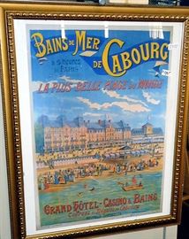 French turn of the 20th C. hotel and casino poster
