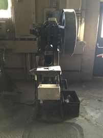 15 Ton Press-Rite Punch Press working 