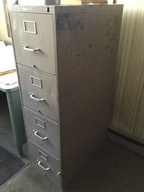 File Cabinet and steelcase desk 